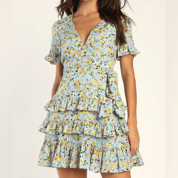 Lulu’s Tiered Floral Mini Dress - Picture 15 of 15